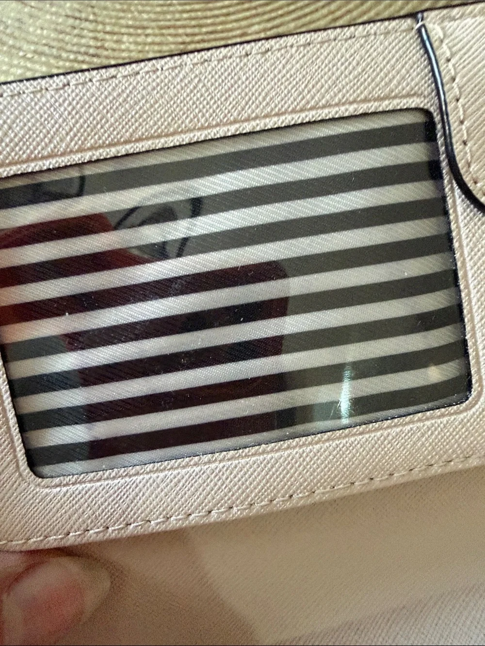 kate spade Two-Tone Black and Beige Zip Wristlet w/Snap Foldout Wallet